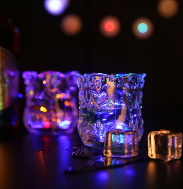 Lotus Cup Flash, LED Flash Light Cup, LED Vanninduksjonskopp