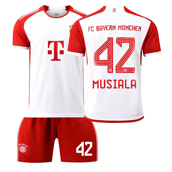 23/24 Bayern Stadium Hjemme Børns Fodboldtrøje Sæt 42 MUSIALA Children's size28