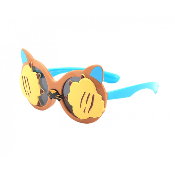 Tiger Design Solglasögon Barn Polariserade Solglasögon Lovely Eye Wear Festtillbehör gynnar Glasögon Polarized Goggle för 3-12 år Barn (C15)