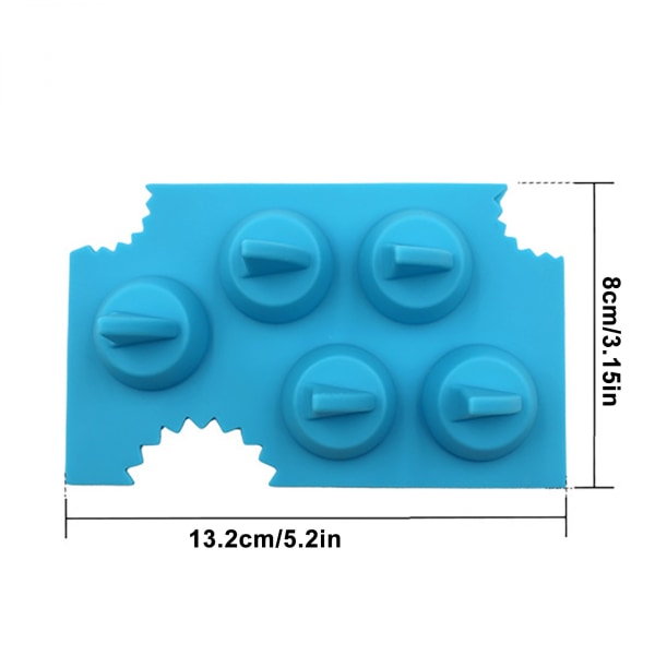 2 kpl Hai-evä Silikonijäätelömuotti Piirretty Silikonijäätelömuotti Piste Muotti Luova Silikonijäätelömuotti