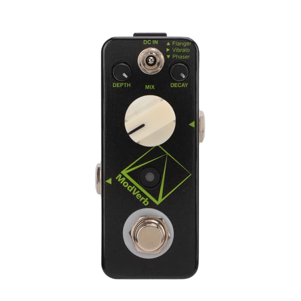 Modulation Reverb Pedal Elektrisk Guitar Single Block Effector 3 Modes Metal Shell DC9V