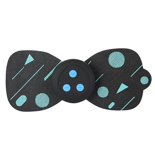 Mini Cervical Massager Multifunksjonell Oppladbar Puls Skulder Nakke Rygg Massasjeapparat Svart