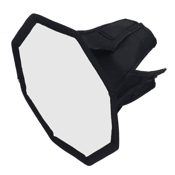 Kamera Softbox Nylon Ottekantet 20 cm Sammenfoldelig Blitzlys Diffuser Softbox med Opbevaringstaske til Fotografering