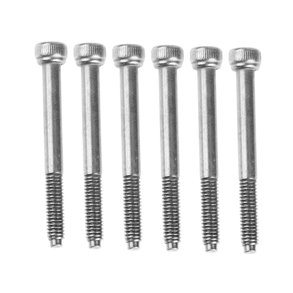 6PCS 42mm Electric Guitar Bridge Screws Double Locking Tremolo Bridge Screw Black Nickel