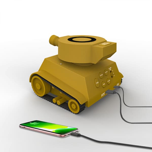 Smart multifunktions väckarklocka LED-display tank barnens väckarklocka USB-laddning