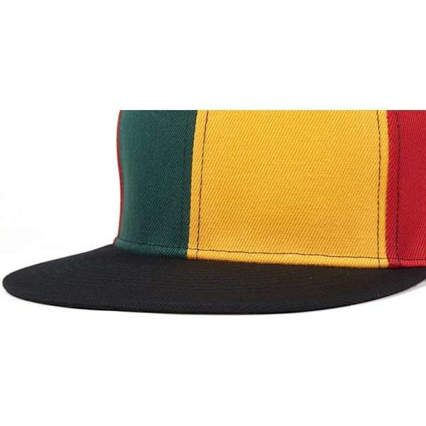 AVEKI Klassisk Snapback Hat Hip Hop Flat Bill Visor Cap - Unisex Voksen Justerbar Baseball Caps