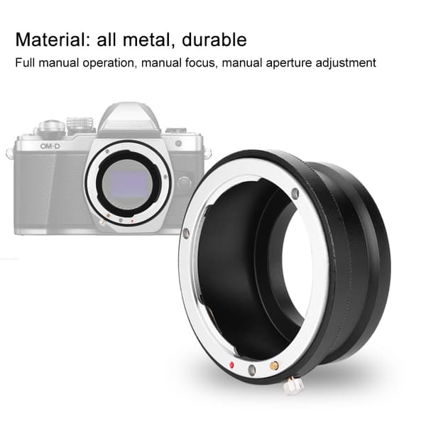 AI M4/3 manuel adapterring til Nikon AI-objektiv til Panasonic/Olympus M4/3-fatningskamera