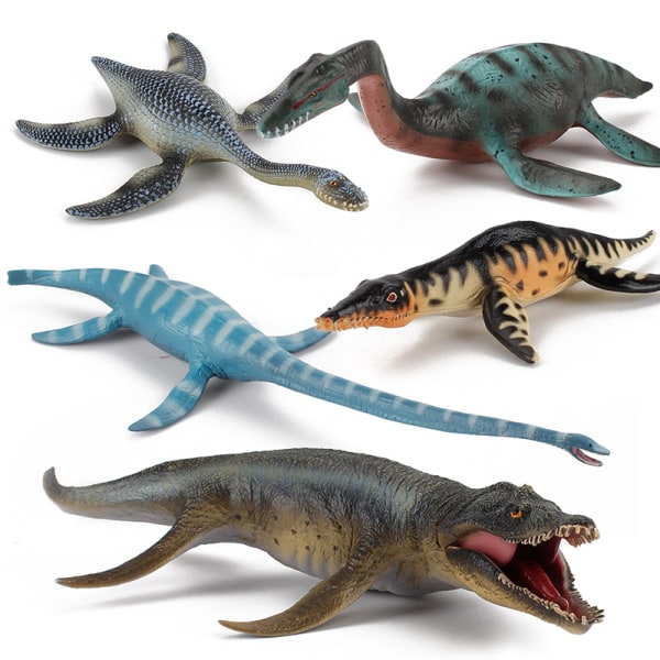 Jurassic World Ocean Protector Dinosaurie, gjord av havsbunden plast, barnleksak i åldrarna 4 år och äldre (5Piese)