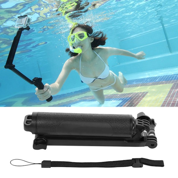 3 i 1 Multifunktionell Bärbar Selfie Stick Flytande Grepp Stativ för Actionkameror GoPro SJ