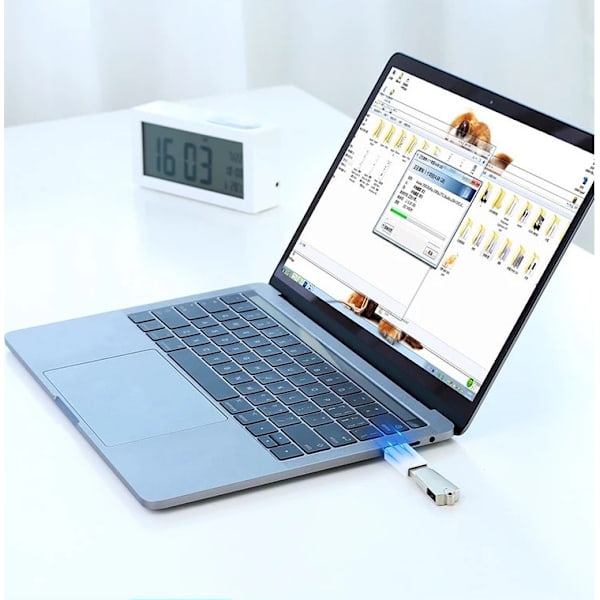 typ-c hane usb3.0 hona aluminiumlegering adapter mobiltelefon U-disk kortläsare otg laddning，rosa