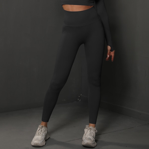 Butt Lifting Workout Leggings för kvinnor, Scrunch Butt Gym Seamless Booty Tight (S)