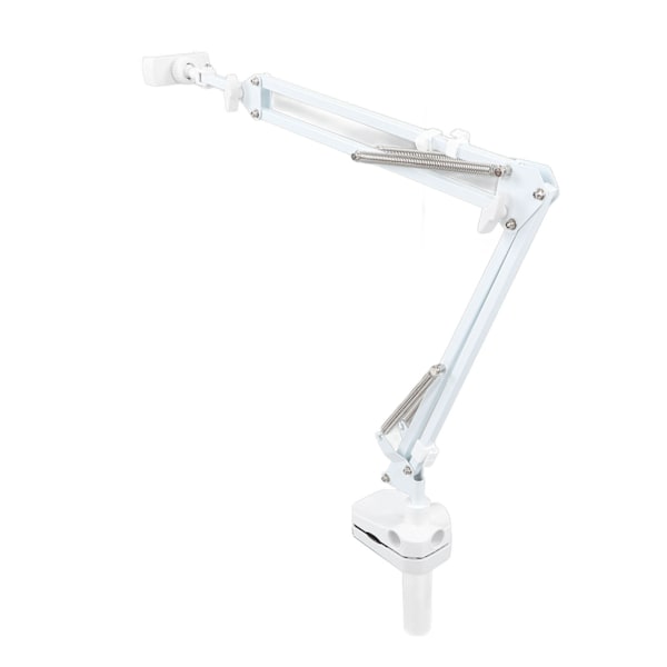 Mobiltelefon Lazy Holder Smartphone Mount Bracket Svanhalsklämma Stativ Flexibel Lång Arm Justerbar Vit
