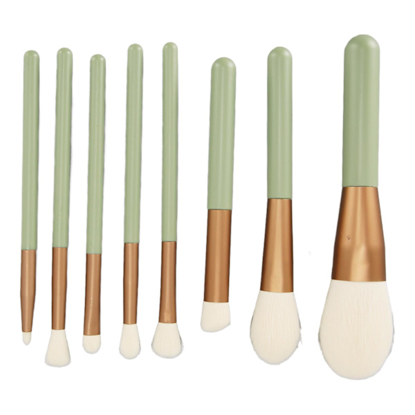 8PCS Makeup Brush Set - Bløde Børster - Professionelle Bærbare Kosmetiske Børster til Hjem og Rejser