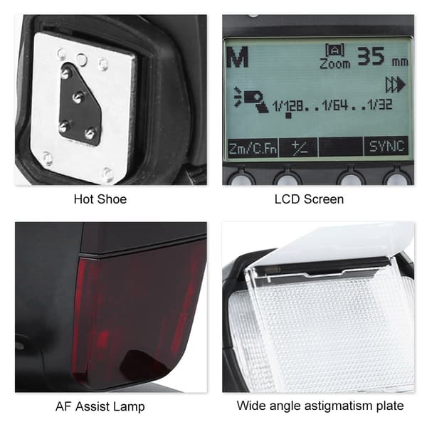 iTTL Master Flash HSS Speedlite 1/8000s GN60 valokuvaustarvike Nikonille