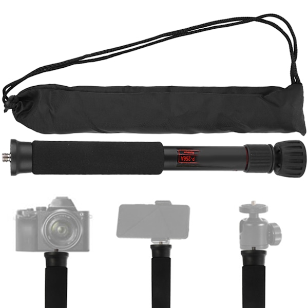 Mini Bärbar Justerbar Höjd Monopod Selfie Stick Mount Support Rod för SLR-kamera (P-256A)