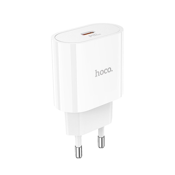 hoco. C94A enkelport PD20W lader europeisk standard egnet for Apple type-c mobiltelefon 20W hurtiglading