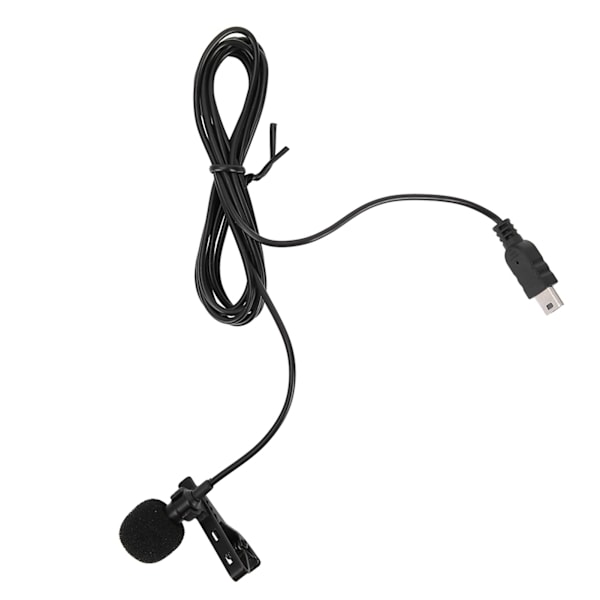Mini USB Stereo Extern Mikrofon Professionell Mikrofon Med Klämma för GoPro Hero 3 / 3+ / 4