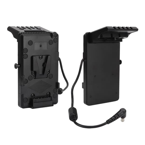 V-mount batteriadapterplade ABS aluminiumslegering strømforsyningssplitteradapter til FX9-kameraer