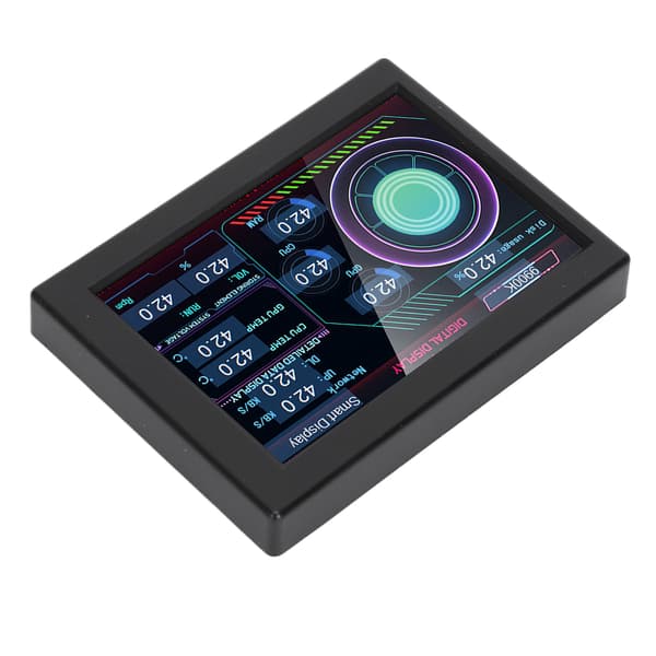 3,5 tums PC-sensorpaneldisplay DIY typ C IPS USB PC-temperaturdisplay med stativ