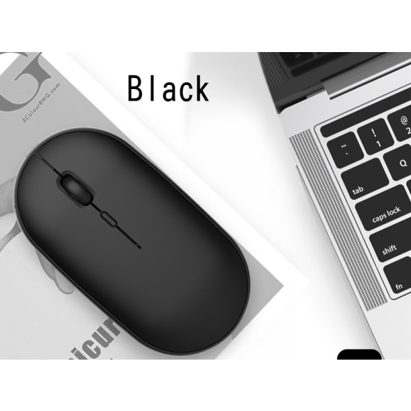 Bluetooth mus laddar dual-mode mus tyst och fräsch, lämplig för stationära datorer, bärbara datorer, mobiltelefoner, surfplattor, iPad Black