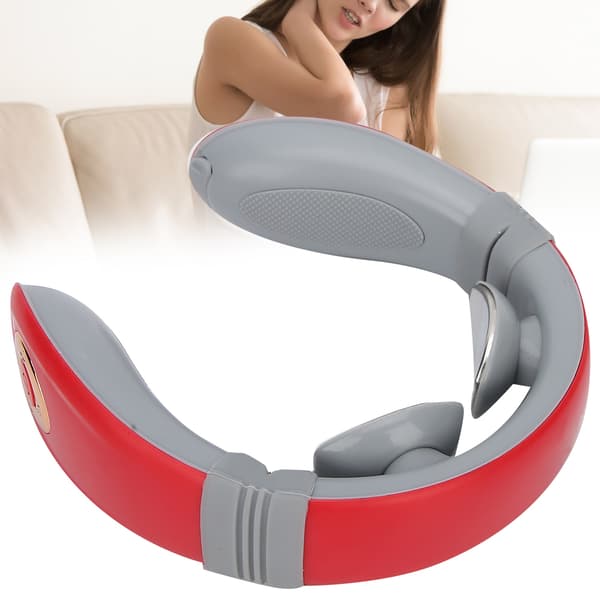 Cervical Vertebra Massager Constant Temperature Hot Compress Neck Massage InstrumentRed