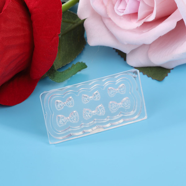Muodin silikoninen kynsilakkamalli Jousikoristelu DIY 3D Kynsilakkamallit
