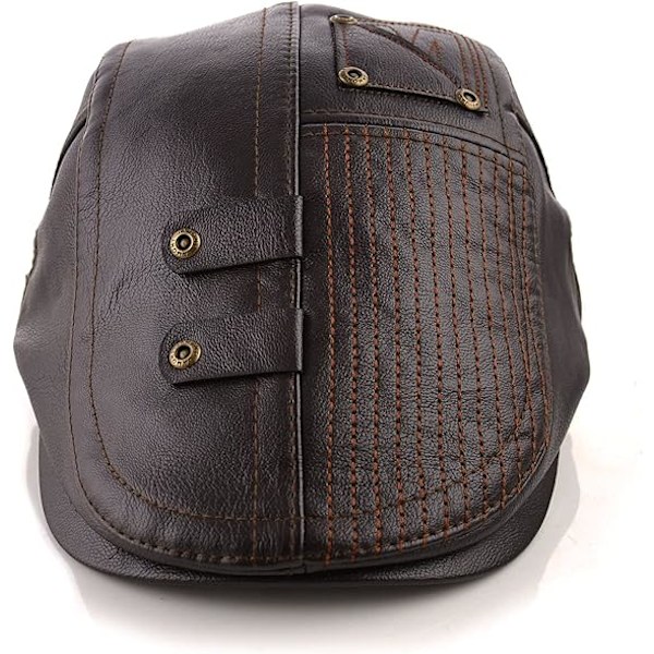 Herrar Beret Hatt Bomulls Spänne Justerbar Newsboy Hatt Cabbie Gatsby Keps
