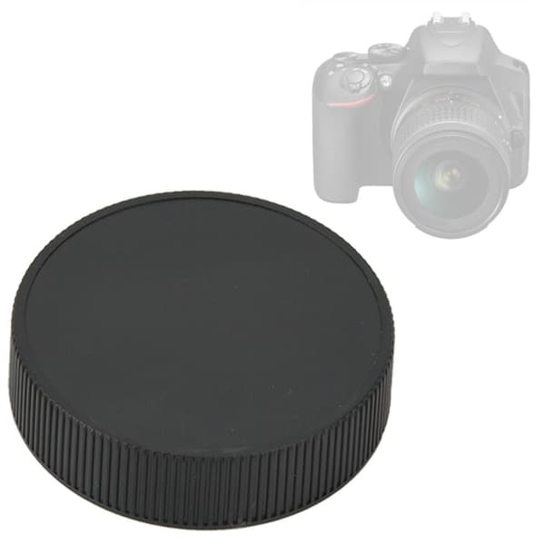 5 stk. bærbare sorte bageste objektivdæksler i plast til Leica LR-kamera
