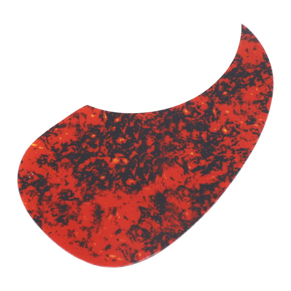 Gitarr Komma Pickguard PVC Slitstark Anti Scratch Stylish Gitarr Pick Guard Ersättning 128mm Blodröd