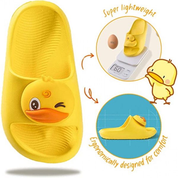 Børnesliders - Drenge og Piger Tøfler - Småbørns Strand Pool Slides Sandaler Slip-on Sommer Flip Flops