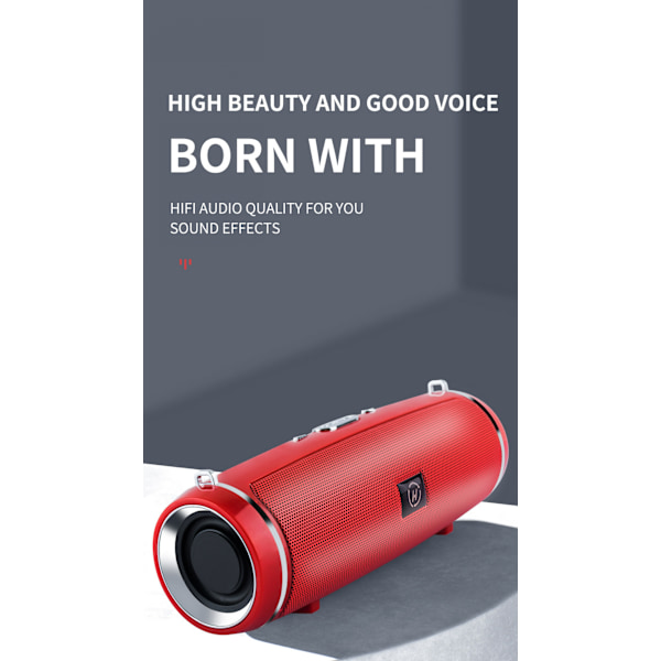 MINII2+ trådlös bluetooth-högtalare mobilkort present minihögtalare utomhus bärbar bluetooth-högtalare svart