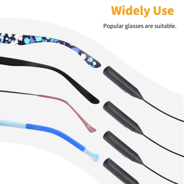 Justerbar glasögonrem - Solglasögonrem utan svans - Hållare för glasögonband - Vuxna