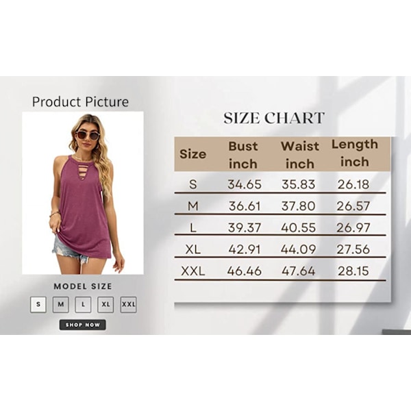 Womens Tank Tops Halter Hollow Out Sexy Summer Sleeveless Cami Tops --- Hvid （Størrelse M）