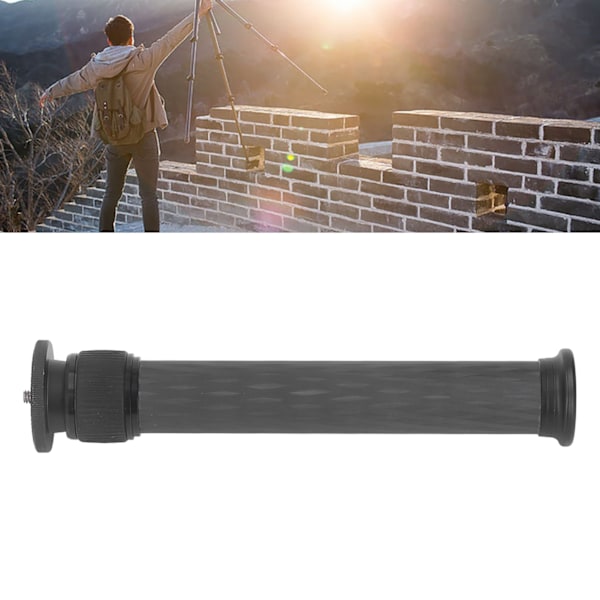 Tripod förlängningsstång teleskopisk 2 sektioner stativ mittpelare förlängare kolfiber SLR kamera stativ förlängningsrör 33mm / 1.3in