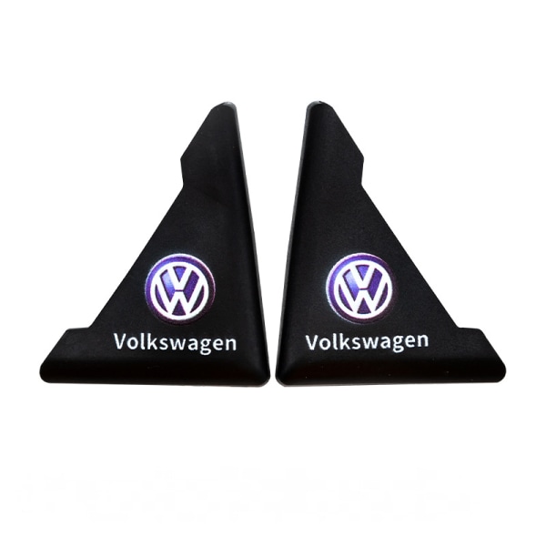 Bilfrontdörr Anti-kollisionshörn-[Volkswagen] Svart Snap-On (tvåpack)
