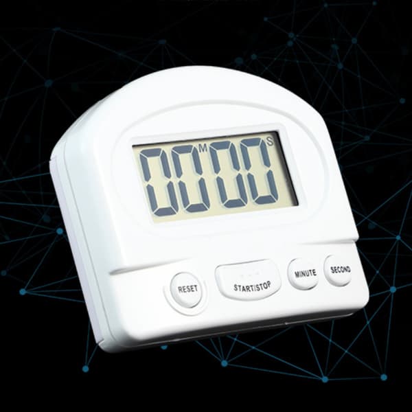 Kjøkken Baking Og Matlaging Elektronisk Timer Påminnelse, Nedtellings Påminnelse, Stor Skjerm Display, Alarm Påminnelse Multifunksjons Timer.(Hvit)