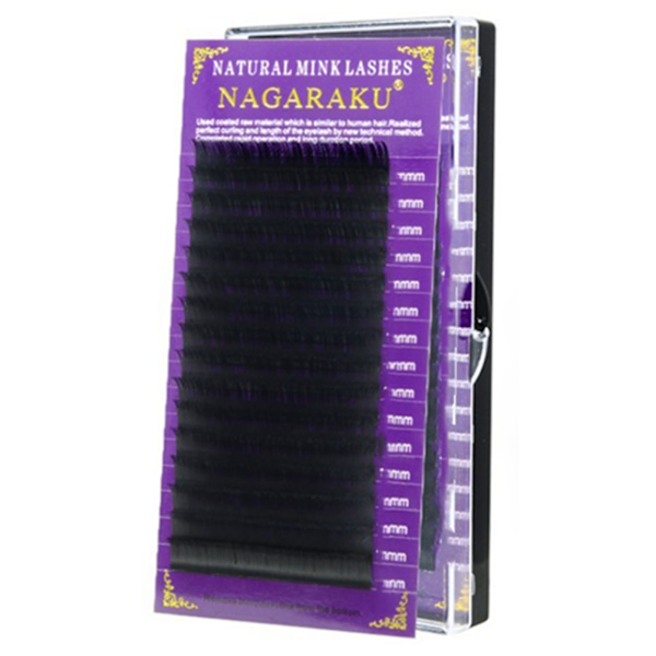 16 rækker podede kunstige øjenvipper D Curl Blooming Flower Fluffy Soft Podede kunstige øjenvipper Matte Carbon Black 0,15 0,55in