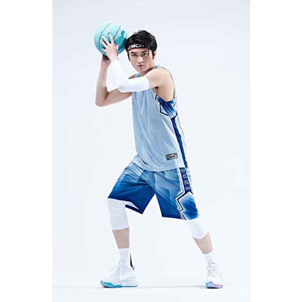 Basketbolltröjor och shorts för män, lagtröjor med fickor, träningsdräkter, grå — 2XL