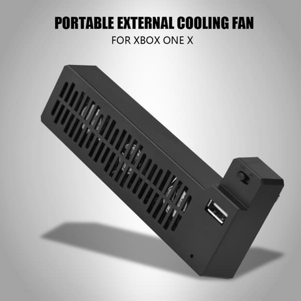 Bærbar varmeafledende USB-ekstern køleventilator sidemonteret til XBOX ONE X-spilkonsol, køleventilator til XBOX, spilkonsol-køleventilator