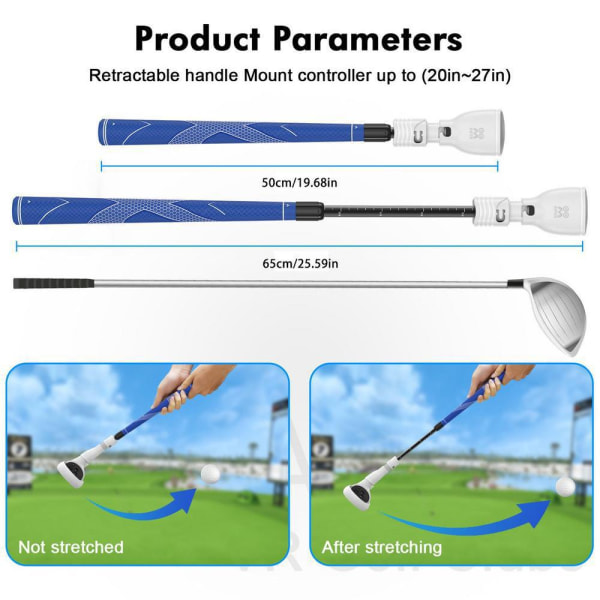 VR Golf Club Handtag Controller Golf Tennis Baseball Kajak VR Golf Grip  Extension Tillbehör för OCULUS Quest 2 Controller 1b8d | Fyndiq