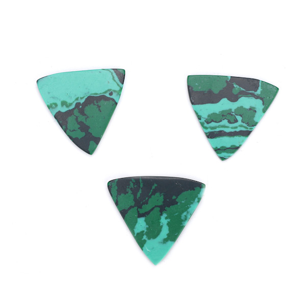 3 st Malakit Sten Plectrum för Akustisk Elgitarr Ukulele Tillbehör