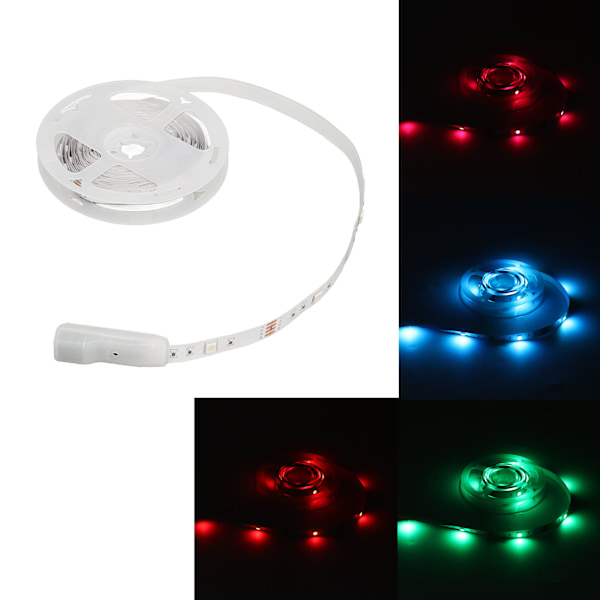 LED-remsor 16FT RGB Färgförändrande APP-kontroll LED-bandljus med fjärrkontroll för sovrum TV-rum Spelrum Jul Halloween DIY