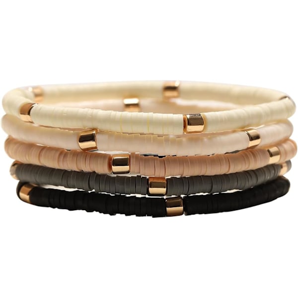 Kaffe Armband för Kvinnor Armband Tillverkning Kit Lera Pärlor för Smycken Tillverkning Lera Pärlor för Armband Tillverkning Armband Lera Pärla Kit Parent 1A