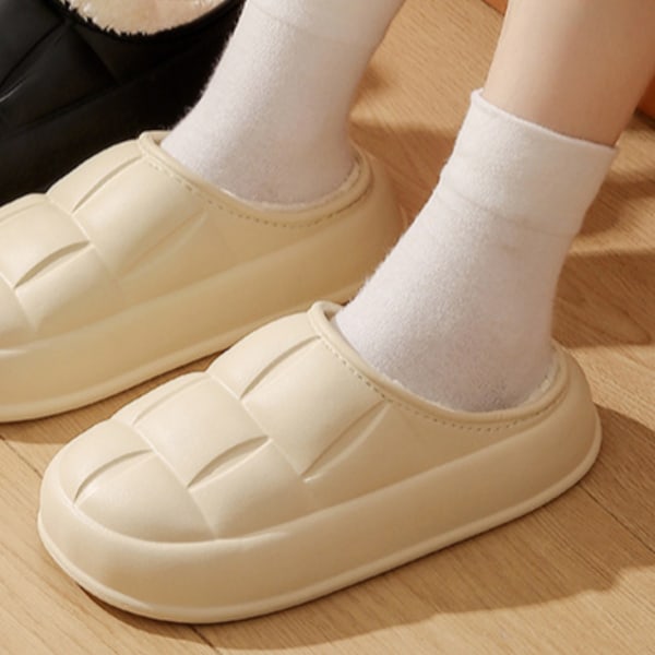 Kvinnors mysig huvtofflor med mjukt Memory Foam, komfortvalvstöd och en sula inomhus/utomhus (7,5-8)
