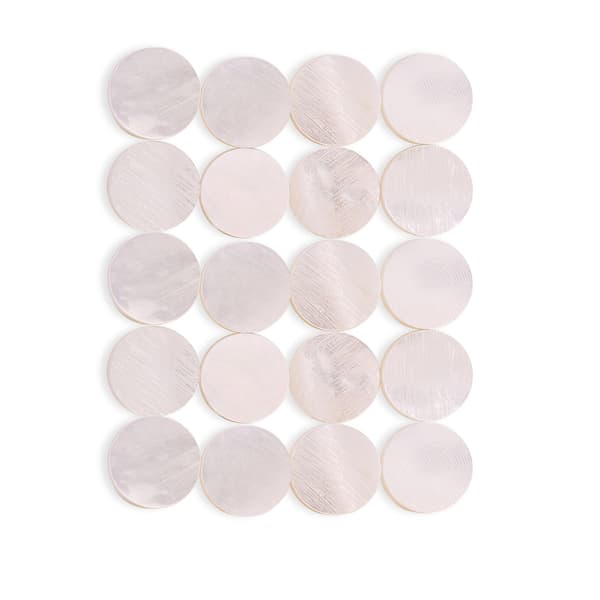 20 st Fretboard 6mm Inlay Dots Markers för Gitarr Ukulele Bas Mandolin Banjo Dekor