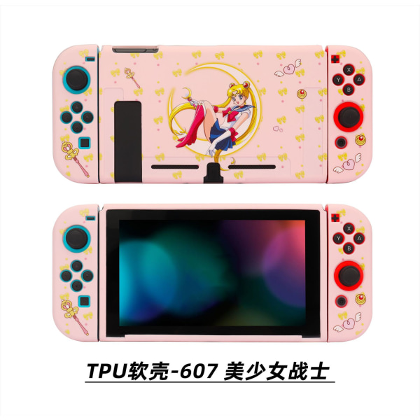 Beskyttende etui til Switch, TPU Slim Case Cover Kompatibel med Nintendo Switch-konsol og Joy-Con