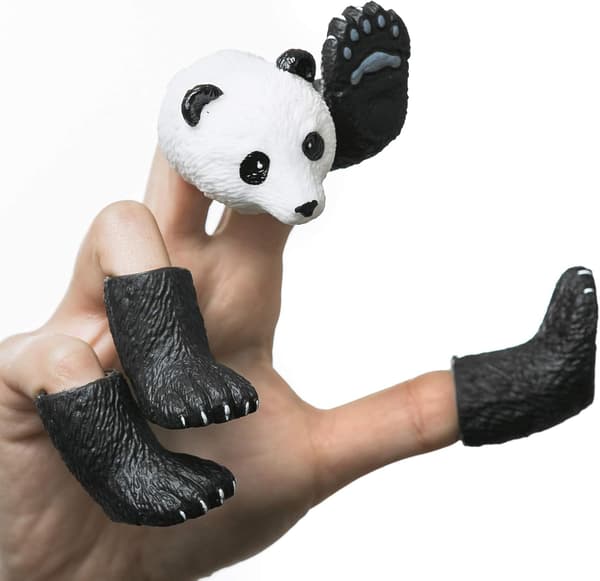 ® Panda Fingerdockor Set, Djurdockteater Rekvisita, Nyhetsleksaker Konstiga Saker Presenter