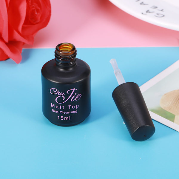 Pitkäkestoinen LED UV -kynsilakan poistettava mattapintainen top coat -geeli 15ML
