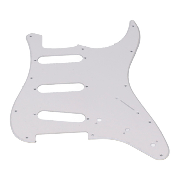 PVC Gitar Pickguard 11 Monteringshull Scratch Resistance Plate SSS Guard Plate Erstatning for Strat ST Stil