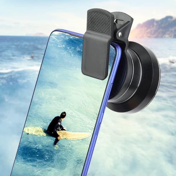 2 i 1 Universal 15X Makroobjektiv 0.6X 52mm Vidvinkelobjektivsæt til Smartphone Tablet